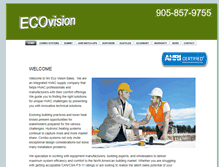 Tablet Screenshot of ecovisionsales.ca